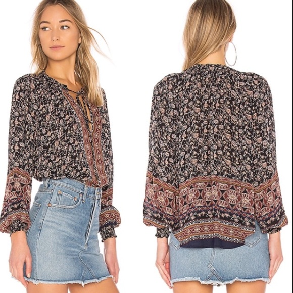 Anthropologie Tops - Reserved 💥ASTR the label Clara peasant blouse
